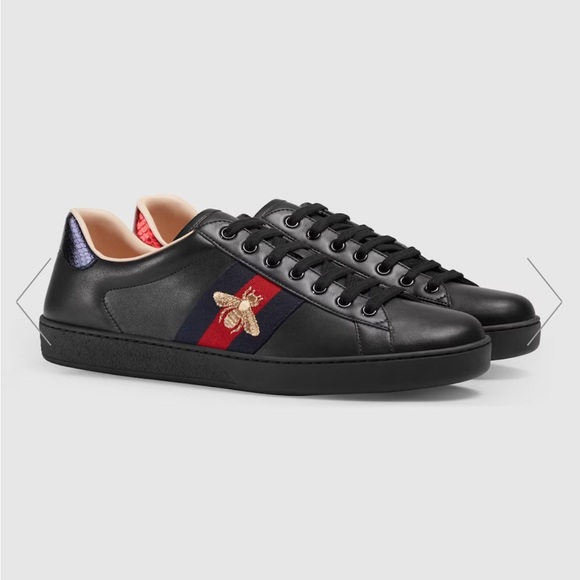 GUCCI MEN'S ACE SNEAKER WITH EMBROIDERY 9.5=US10 - Picture 1 of 12